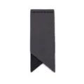 Minimalist black faux leather corner bookmark, durable and stylish reading accessory. - Black