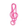 Pink treble clef paperclip, creative musical note metal paper clip for office stationery sorting. - Pink