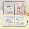 Cute A4 spiral sketchbook and drawing notepad with lovely animal illustrations. - Cute Pets Mixed Styles / A4 48 Sheets