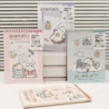 Cute spiral sketchbook drawing book for students and artists, sweet cream cat design style. - Cream Meow (Assorted) / A4 (48)