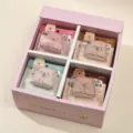 Cute capybara mini keychain notebook set in gift box, adorable backpack charm pendant gift. - Mixed Style