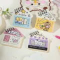 Cute house shaped mini spiral notebook set with lovely cartoon pet designs for daily memo. - Wu You Pets Single Notebook
