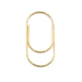 Gold metal paper clip cute bookmark office stationery metal clip standard size design - Gold