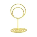 Porte-carte mémo en fil métallique doré pour bureau, support de pince photo et note de table. - Or