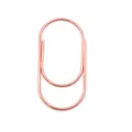 Rose gold metal paper clip creative cute shaped bookmark office school stationery supply 1pc - Rose Gold
