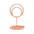 Support de bureau élégant en fil de métal couleur cuivre pour photo carte mémo table. - Or rose