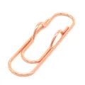 Multifunctional rose gold metal paperclip and pen holder creative office stationery supply - Rose Gold
