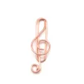 Roségold Noten Schlüssel Büroklammer Metall Lesezeichen Bürobedarf Musik Noten Deko - Roségold