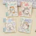 Cute Cat Spiral Notebook Portable Mini Pocket Notebook A6 Student Stationery Diary Notepad - A7 Dotty Cute Things - 4 Styles Mixed [Box of 24]