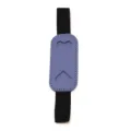 Soporte de cuero PU para bolígrafo con banda elástica para cuaderno, estuche creativo. - Azul