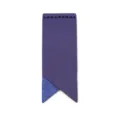 Minimalist purple leather book corner bookmark, durable waterproof reading page marker for book lovers. - Blue