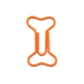 Leuke botvormige paperclips gekleurde metalen boekenleggers kantoorartikelen setjes - Oranje