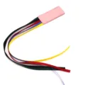 Leather ribbon bookmark with colorful multi-strands for Bible and book reading marker. - Pink