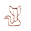 Cute cat shaped metal paper clips rose gold office school stationery planner clips decorative - Rose Gold