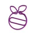 Purple cute fruit shaped creative metal paperclip for office stationery and cute memo clamp. - Purple