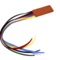 Leather ribbon bookmark with colorful multi-strands for Bible, textbook reading, stationery. - Brown
