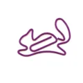 Creative purple squirrel shape metal paper clip cute animal bookmark office stationery item. - Purple