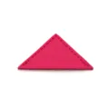 Vibrant pink PU leather triangle bookmark page corner clip for office stationery and reading. - Rose Red