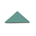 Teal PU leather triangular bookmark corner clip stationery stylish office supply variant - Light Green