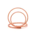 Eleganter roségoldener kreisförmiger Metallkartenhalter für Schreibtischnotizen und Fotos - Roségold