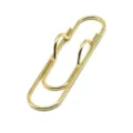Metal pen clip notebook pen holder office stationery accessory portable multi-functional paperclip - Gold