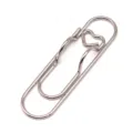 Kreativer herzförmiger Stifthalter-Clip aus Metall für Notizbücher in Silber - Silber
