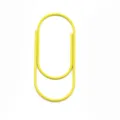 Yellow paperclip cute metal stationery bookmark office school file organizer clip bright - Yellow