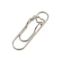 Metal heart paper clip pen holder, creative multi-functional office stationery accessory. - Silver