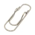 Creative metal pen clip paperclip office stationery multifunctional holder for notebook 1pc - Silver