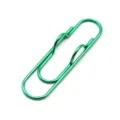 Green Metal Pen Clip Paperclip Creative Bookmark Holder Cute Office Stationery Accessory - Green