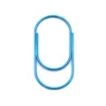 Blue metal paper clip creative bookmark cute office stationery cute shaped paperclip - Blue