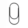 Black metal paperclip large jumbo stationery office school supply bookmark planner clip - Black