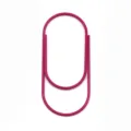 Colorful shaped paper clip cute candy color bookmark student data organizing clip SKU - Rose Red
