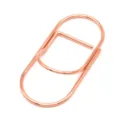 Rose gold metal planner pen clip bookmark multi-functional stationery paperclip accessory. - Rose Gold