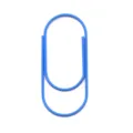 Blue coated paperclip variant color office stationery student bookmark clip for daily use - Lake Blue