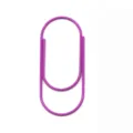 Purple paper clip cute metal bookmark stationery office school supply creative paper clip organizer - Purple