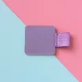 Purple PU Leather Adhesive Pen Holder with Elastic Band for Notebook and Tablet Accessories - Purple