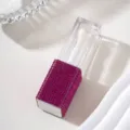 Contenitore per lucidalabbra ricaricabile con tappo in strass magenta scintillante da viaggio - Rosso rosa
