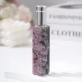 Luxurious 10ml rhinestone encrusted perfume spray bottle for travel and elegance. - 10ml / Pink Python
