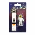 Creative astronaut keychain cute space man pendant backpack accessory metal ring gift 8x13.8cm - Style B (Independent Gift Box) / Gold