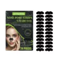 JAYSUING charcoal nose pore strips 24 pieces deep cleansing blackhead remover skincare - 24 Pcs/Set / Black
