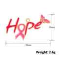 Especificaciones técnicas detalladas del colgante Hope de cinta rosa con mariposa - Estilo Hope Mariposa Unida (A0919)
