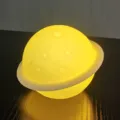 Creative planet night light with warm yellow glow, ideal bedside lamp and nice gift. - Planet Lamp (Battery Operated)