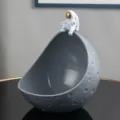 Maan astronaut opbergbak decoratief ornament voor woonkamer bureau sleutel organizer display - Grijs