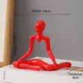 Scultura astratta del pensatore rosso minimalista per decorazioni moderne da ufficio - Modello B / Rosso