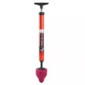 High pressure toilet plunger drain blaster powerful pump unblocker tool for bathroom - Red & Black