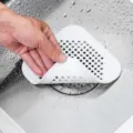 White silicone kitchen sink strainer drain hair catcher with suction cup for bathroom basin. - Floor Drain White