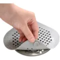 Silicone Sink Drain Hair Catcher Bathroom Floor Drain Cover Anti-Clogging Filter 1pc - Floor Drain Grey