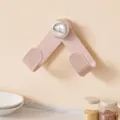 Wall-mounted rotating pot lid rack kitchen storage organizer for cutting boards cream pink - Milk Pink