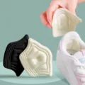 Bequeme Sneaker Fersenpolster weiche Anti Blasen Einlagen Schuhgroessen Reduzierer - Dünner Stil / Beige